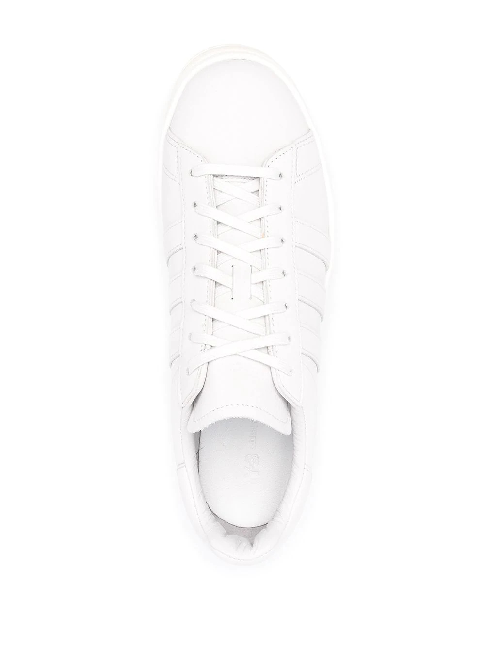 tonal leather trainers - 4