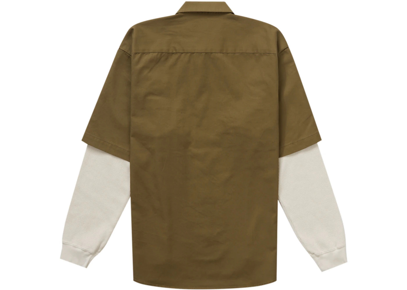 Supreme Thermal Sleeve Work Shirt Olive - 3