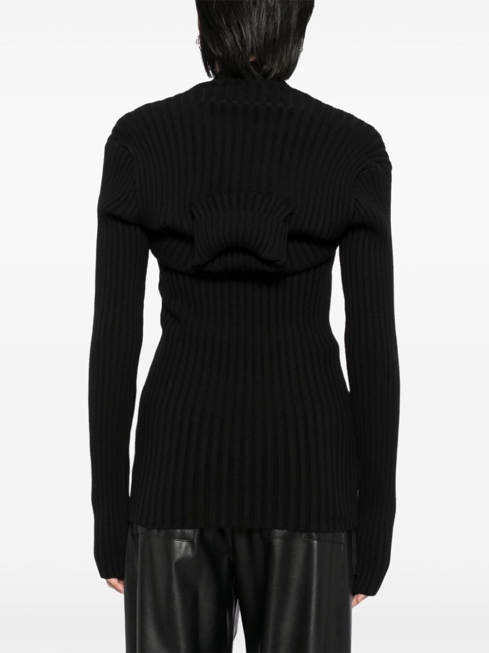 double-collar bascule rib jumper - 4