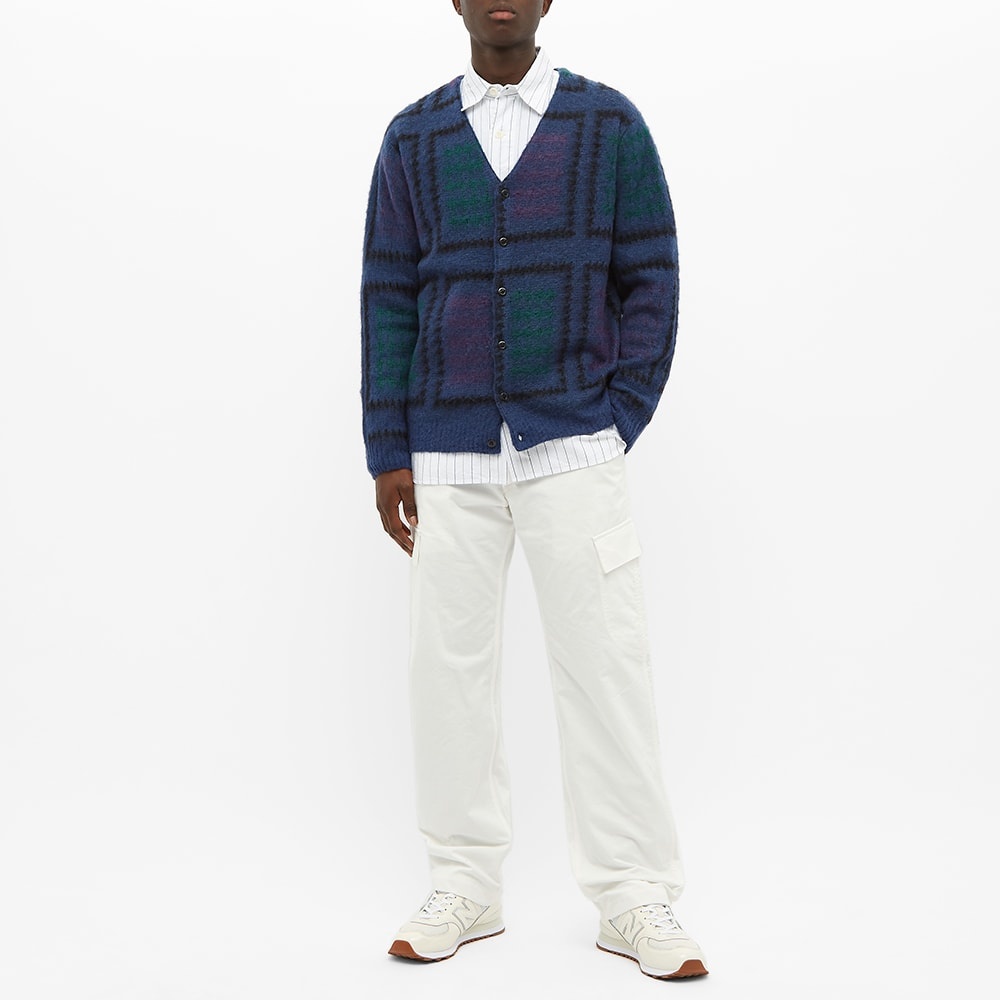 Beams Plus Double Jacquard Cardigan - 5