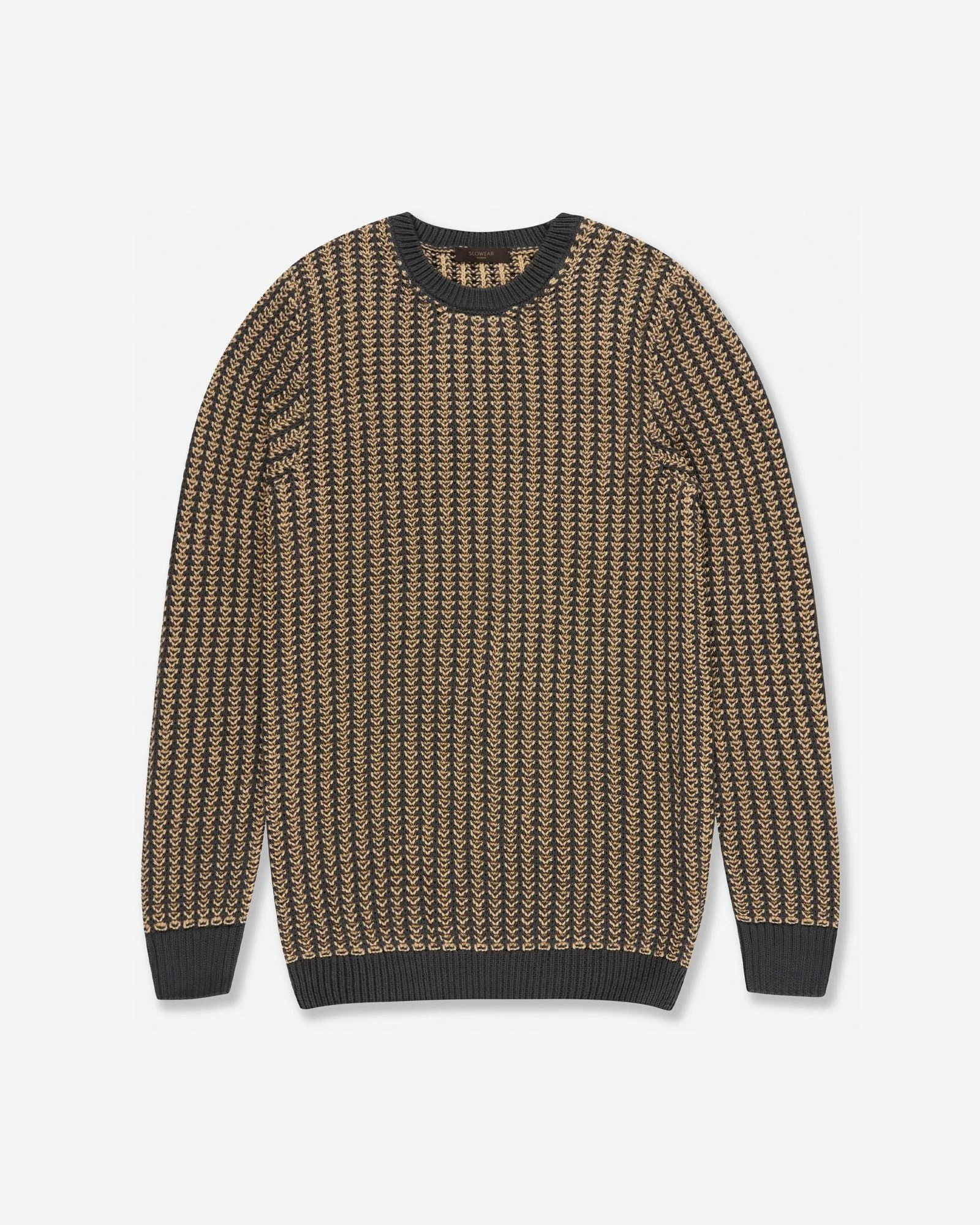Slim fit cotton crew-neck jumper - 1