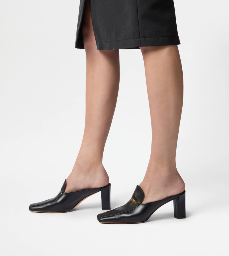 Tod's MULES IN LEATHER - BLACK outlook