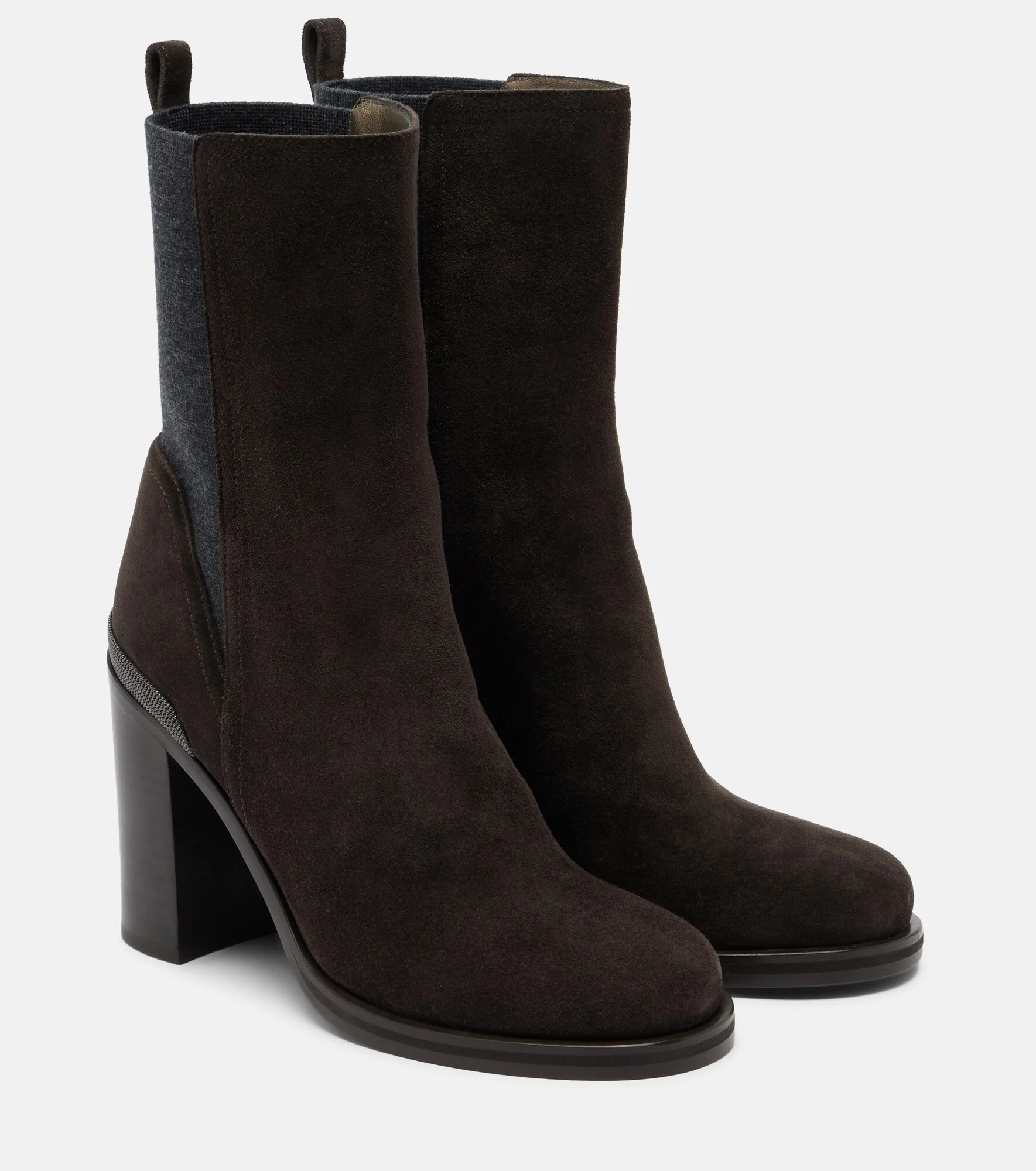 Monili suede ankle boots - 1