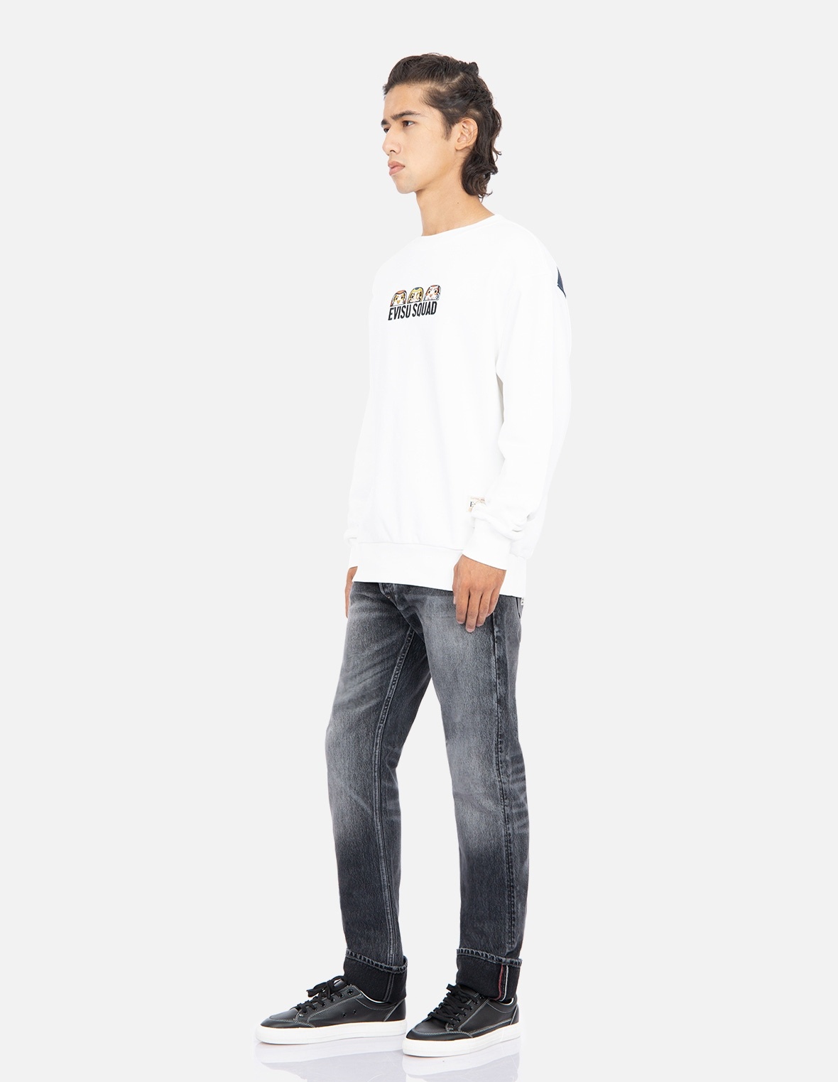 EVISU SQUAD DAICOCK PRINT SWEATSHIRT - 4