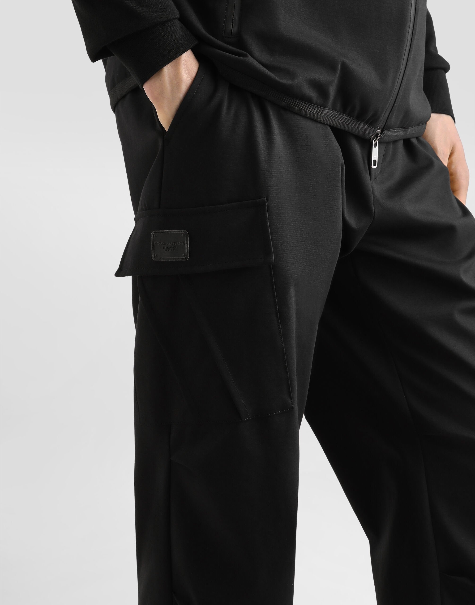 Cotton cargo pants with tag - 4