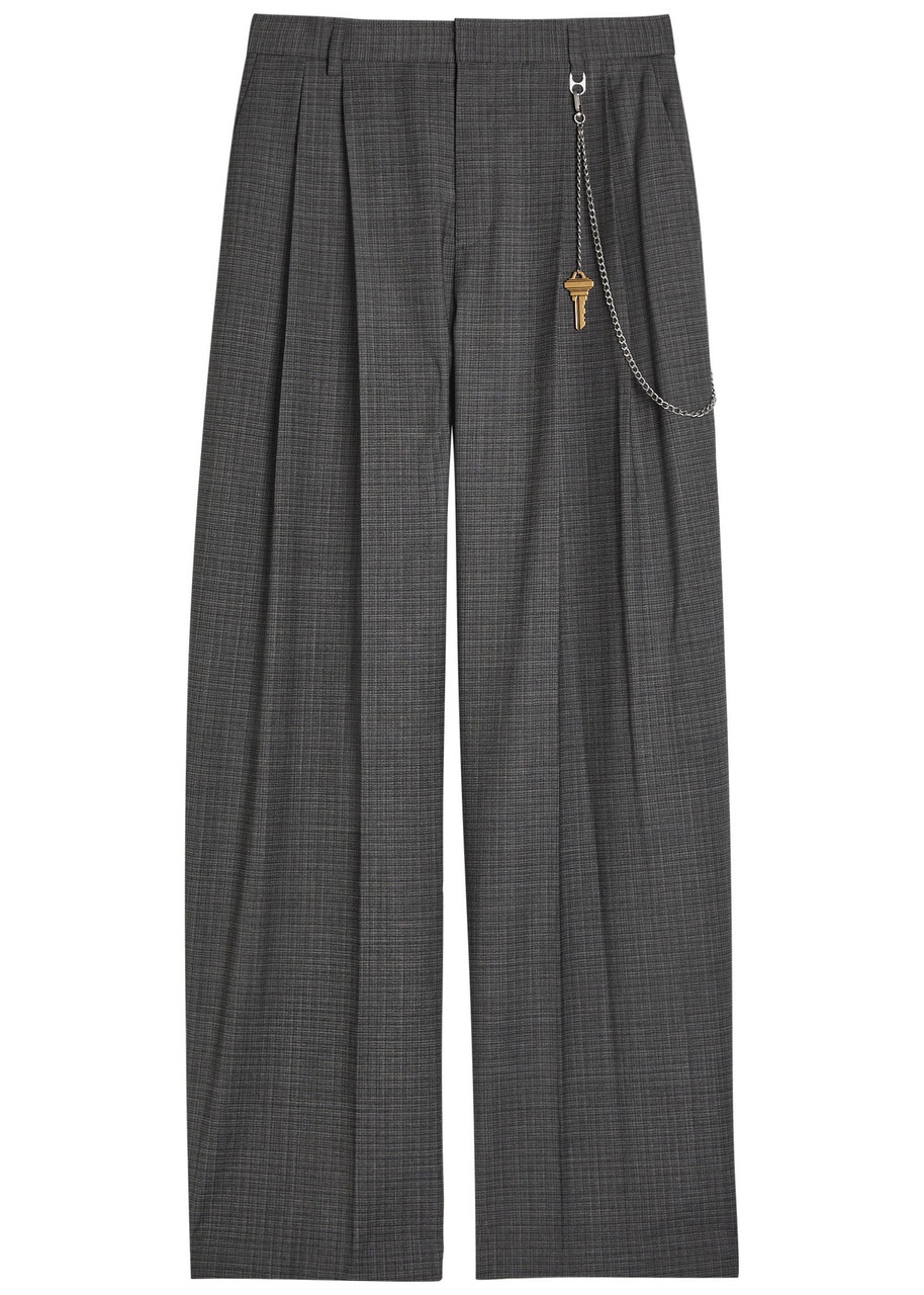 Alexander Wang Wide-leg Wool-blend Trousers - 1