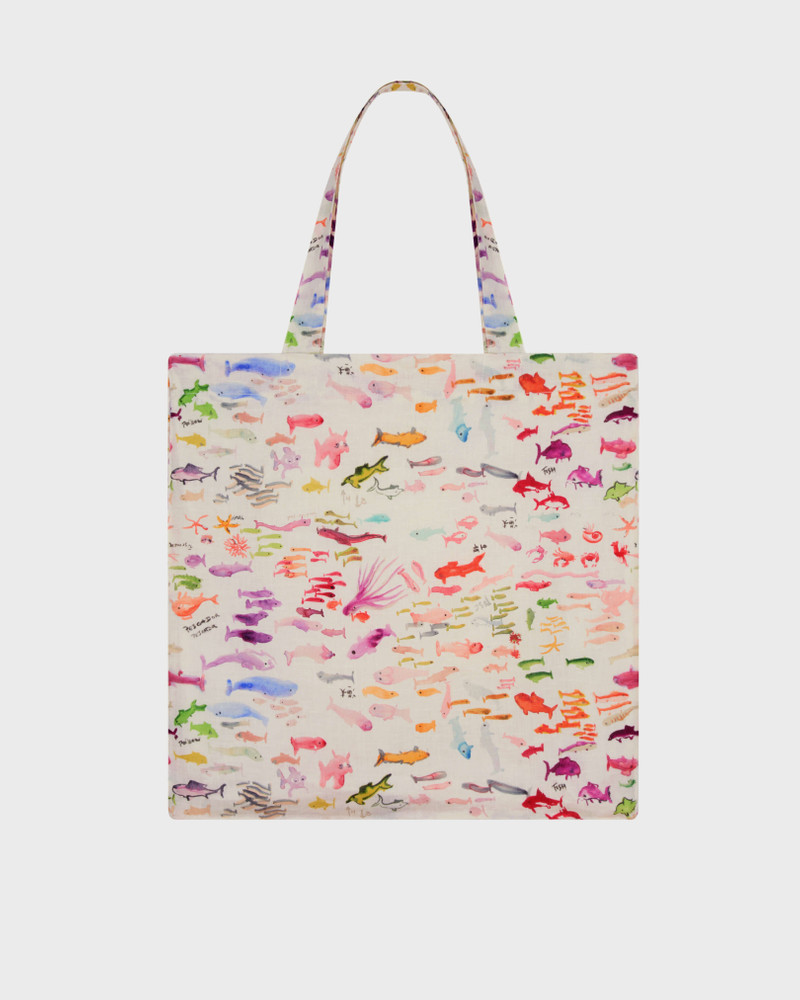 Vilebrequin LINEN TOTE BAG PESCADOR - VBQ X FABRICE HYBER outlook