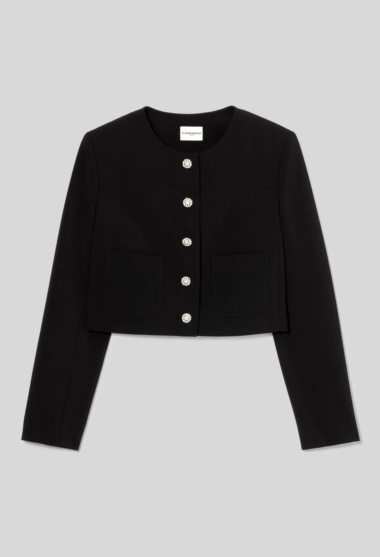 SHORT JACKET WITH JEWEL BUTTONS - 1