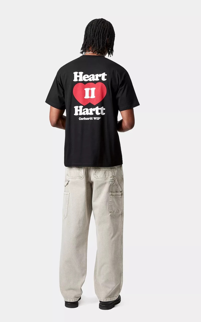 S/S HEART II HARTT T-SHIRT BLACK - 5