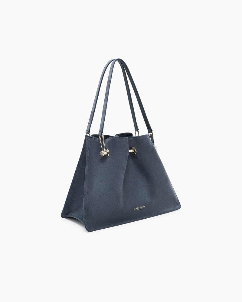 GIORGIO ARMANI SMALL SUEDE SHOPPER BAG outlook