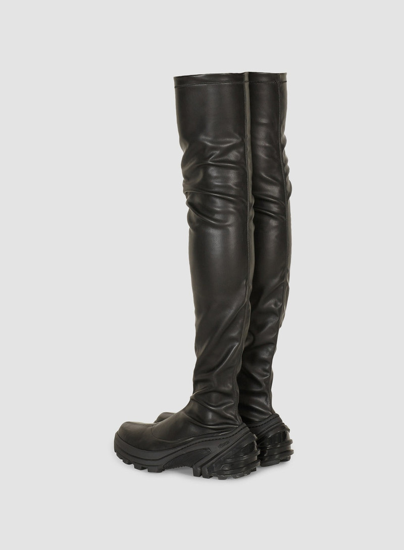 STRETCH LEATHER HIGH BOOT WITH VIBRAM SOLE 4
