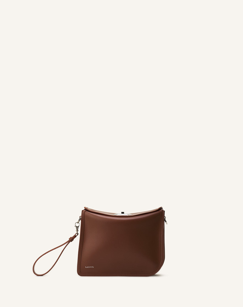 COMPAGNON ASYMMETRICAL LEATHER CLUTCH BAG 1