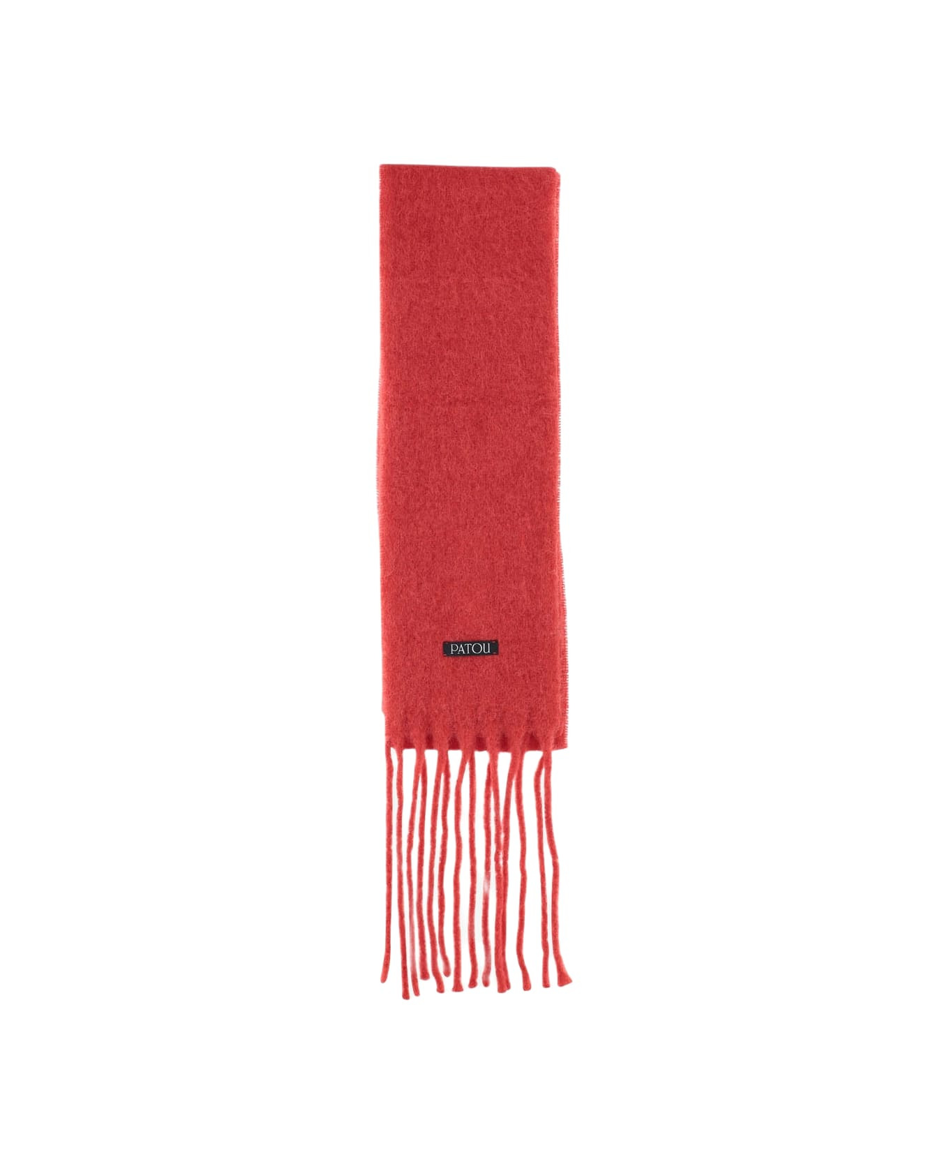 Wool Blend Long Fringe Scarf - 1