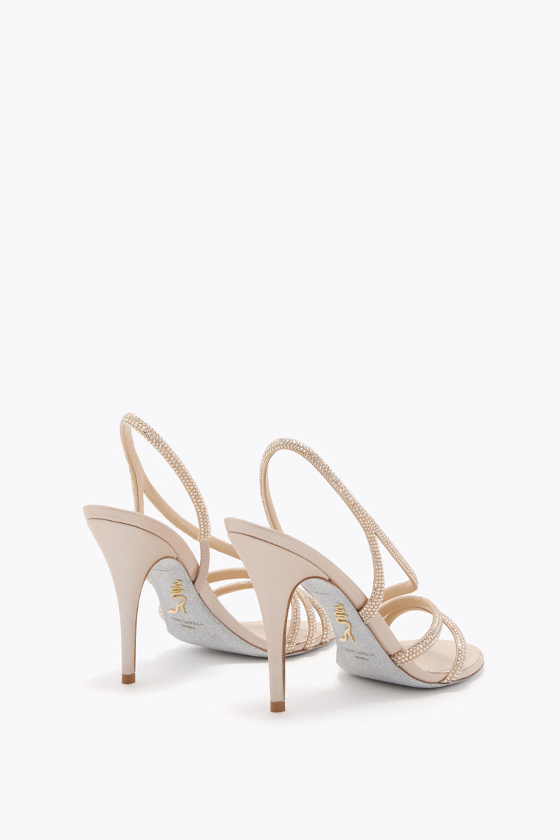 RENE CAOVILLA ERIN GOLD SANDAL 100 outlook