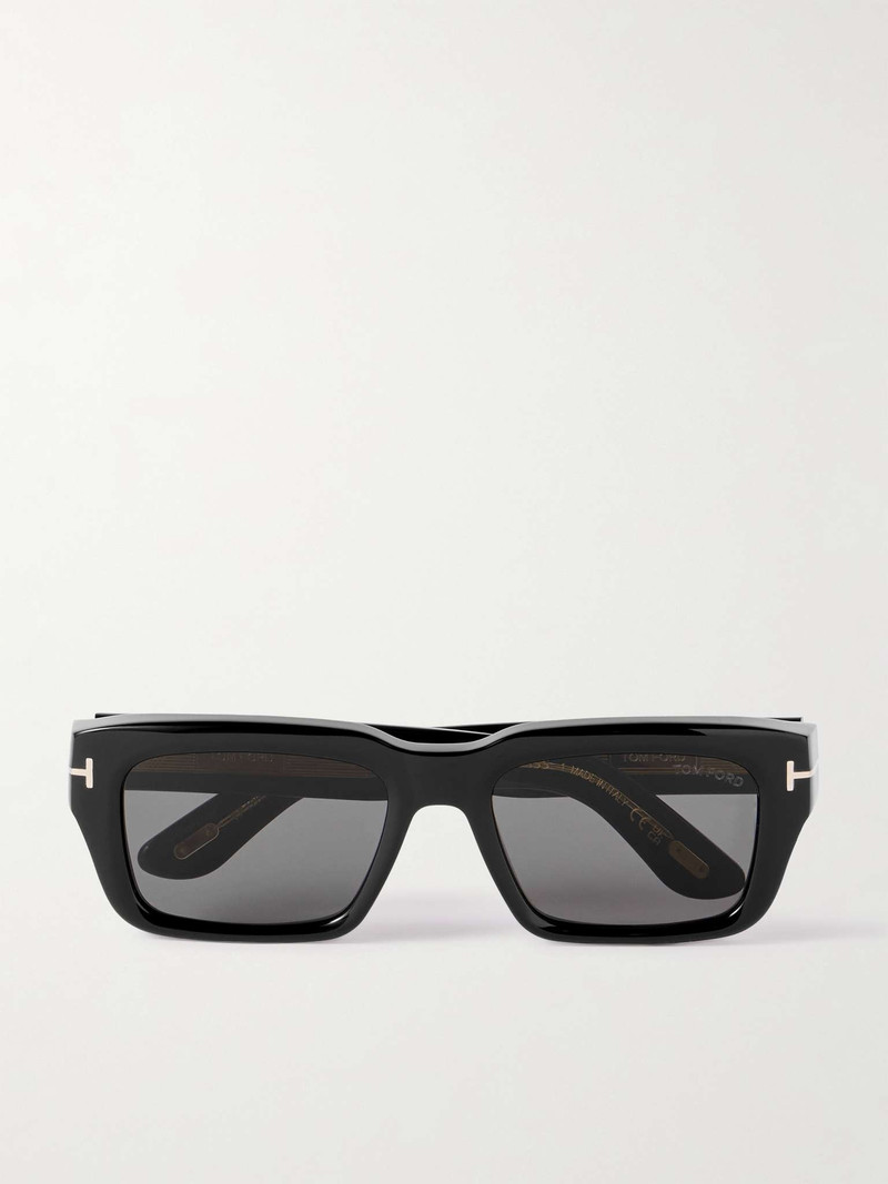 Icon Rectangular-Frame Tortoiseshell Acetate Sunglasses - 1
