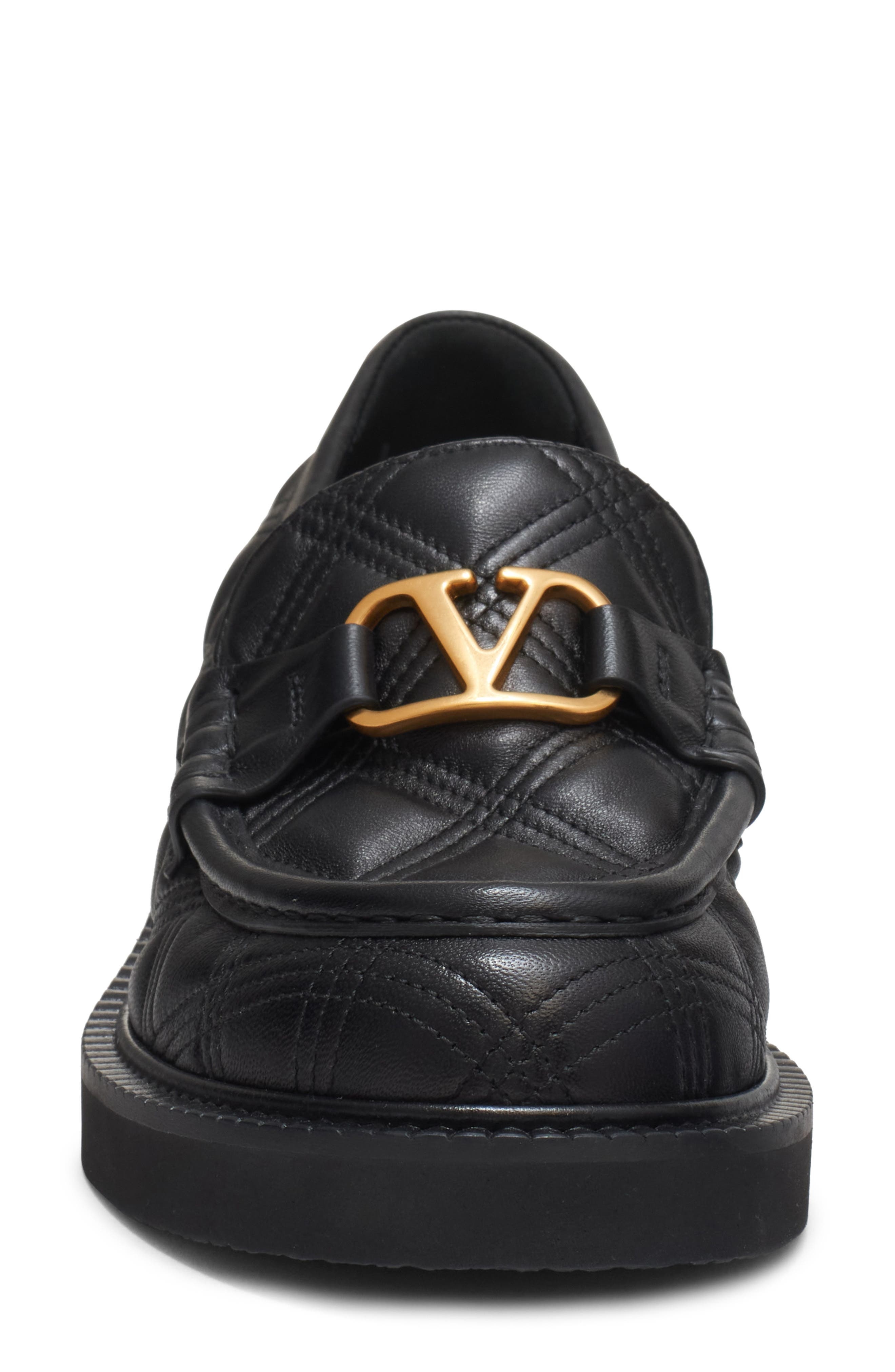 Valentino Garavani Quiltie 67 Platform Loafer in Black at Nordstrom - 4