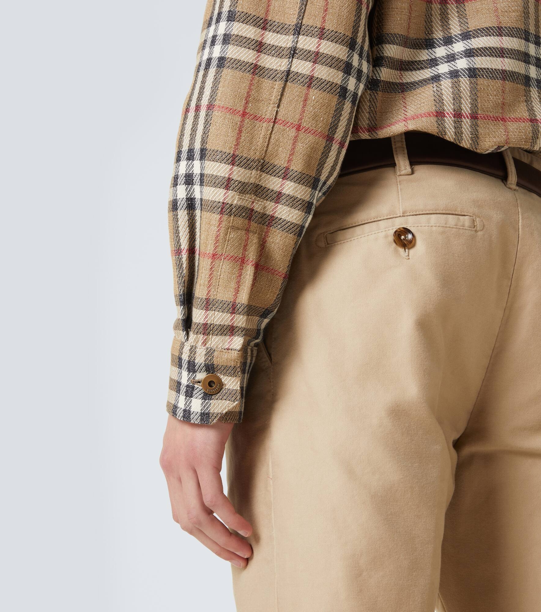 Burberry Check cotton and linen shirt - 6