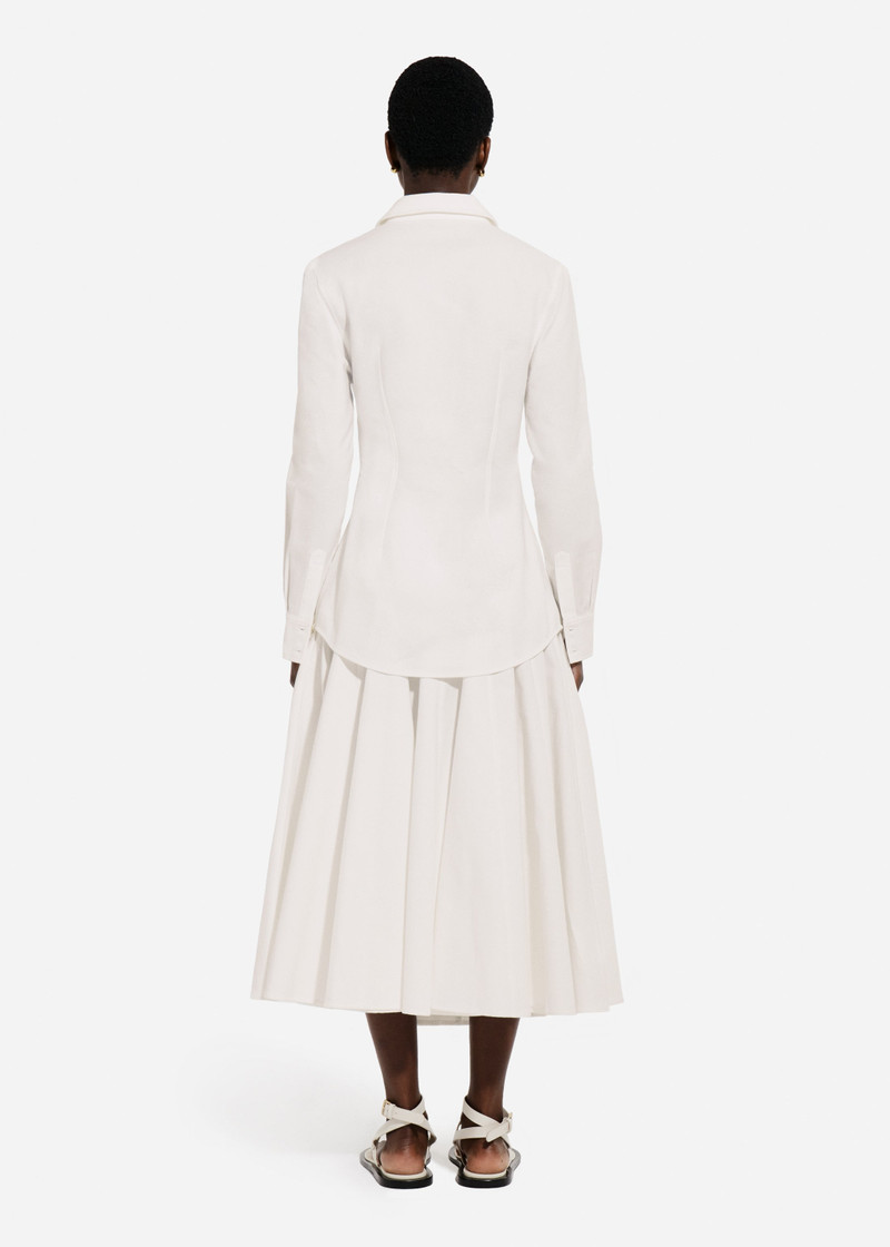 Fitted Button Down Shirt in Cotton Pique 4