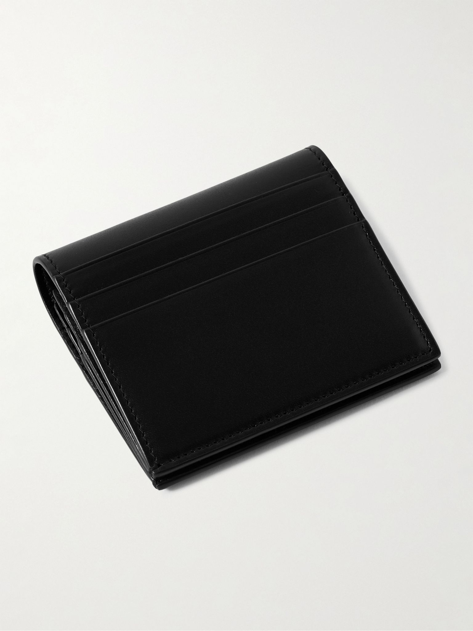 Logo-Print Leather Cardholder Black - 2