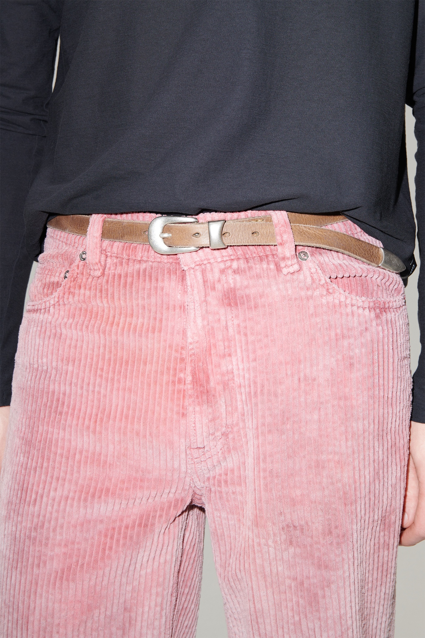 Belt 2 cm Grey Leather - 3