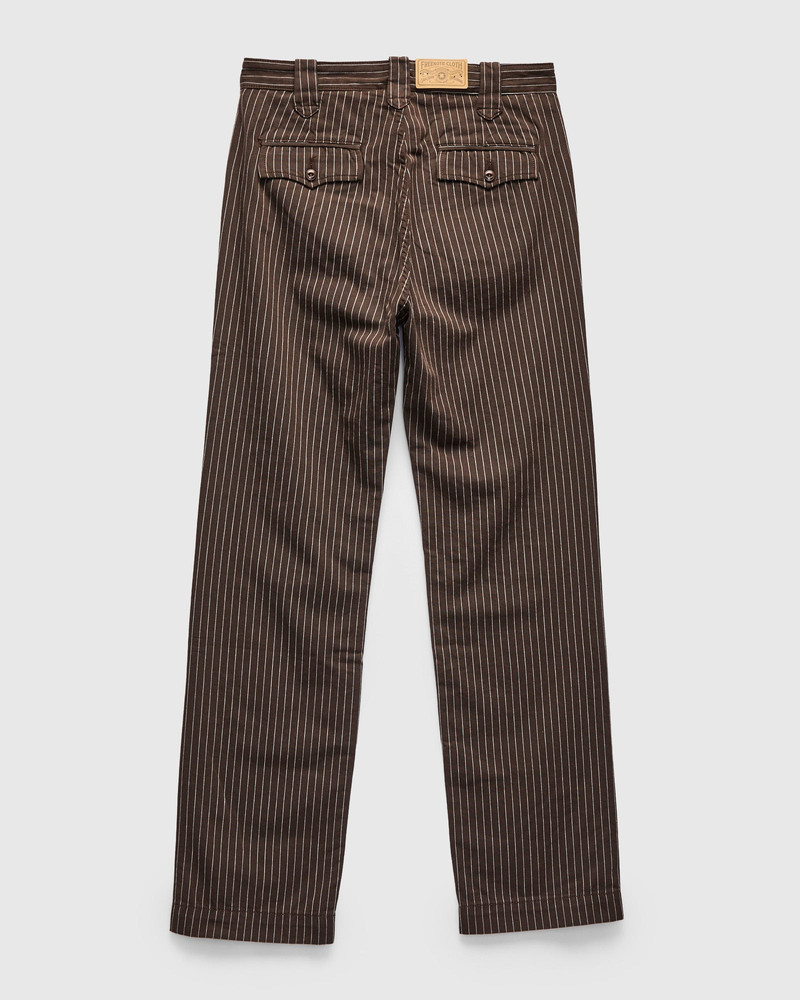 FREENOTE CLOTH Duster Pant in Brown Stripe outlook