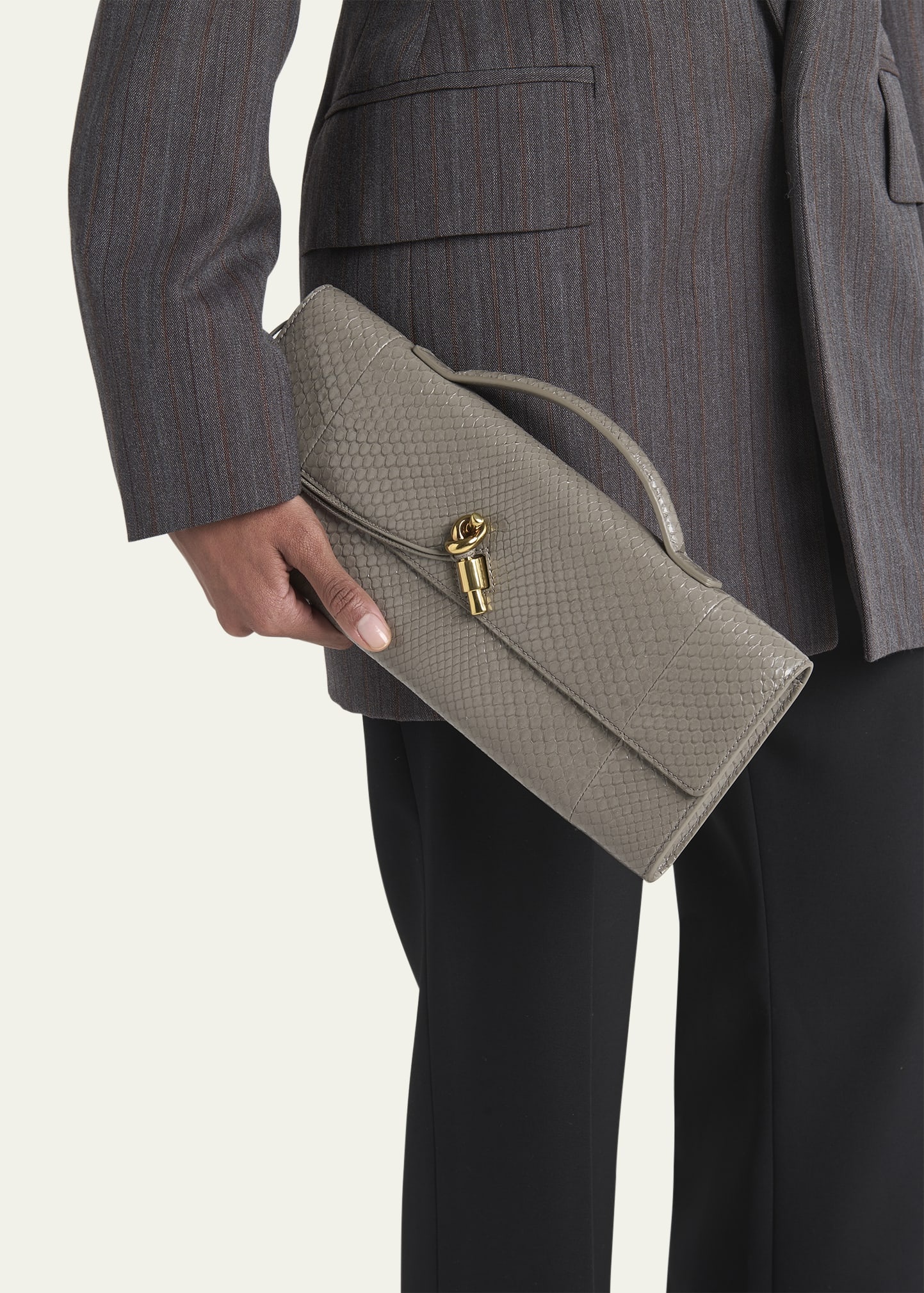 Andiamo Python Long Clutch Bag - 2