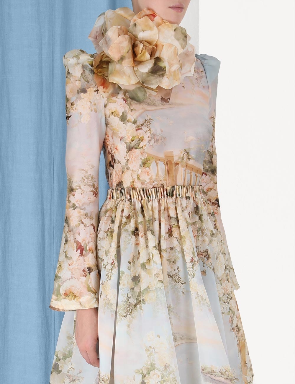 【Zimmermann】LYRICAL RUCHED MIDI DRESS フローラル ミディ Zimmermann - Lyrical Ruched Midi Dress | All The Dresses