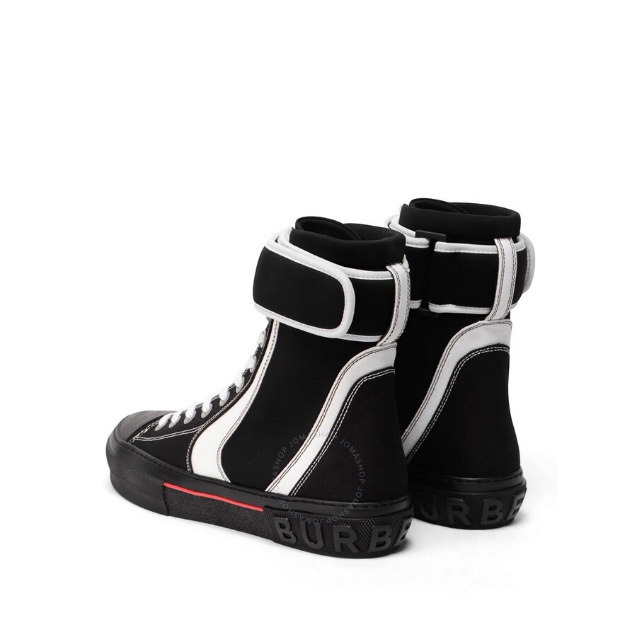 Burberry Men's Black / White Jermaine Sub Contrast Hi-top Sneakers - 3