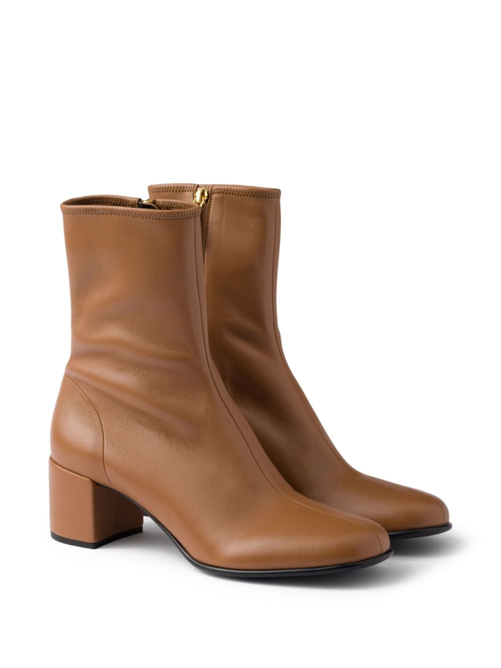 55mm zip-up block-heel boots - 2
