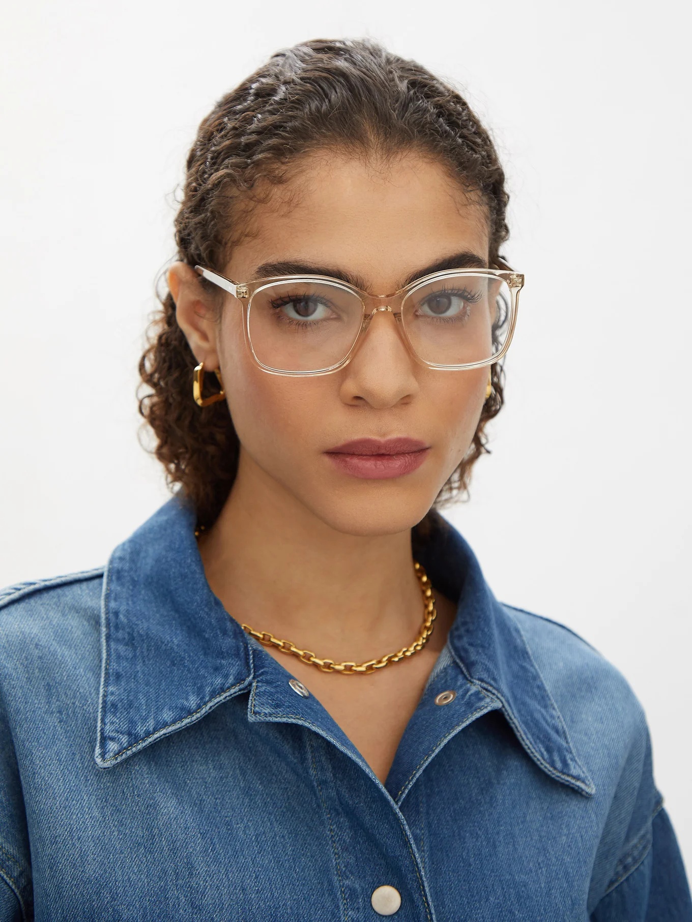 Oversized square acetate glasses - 2