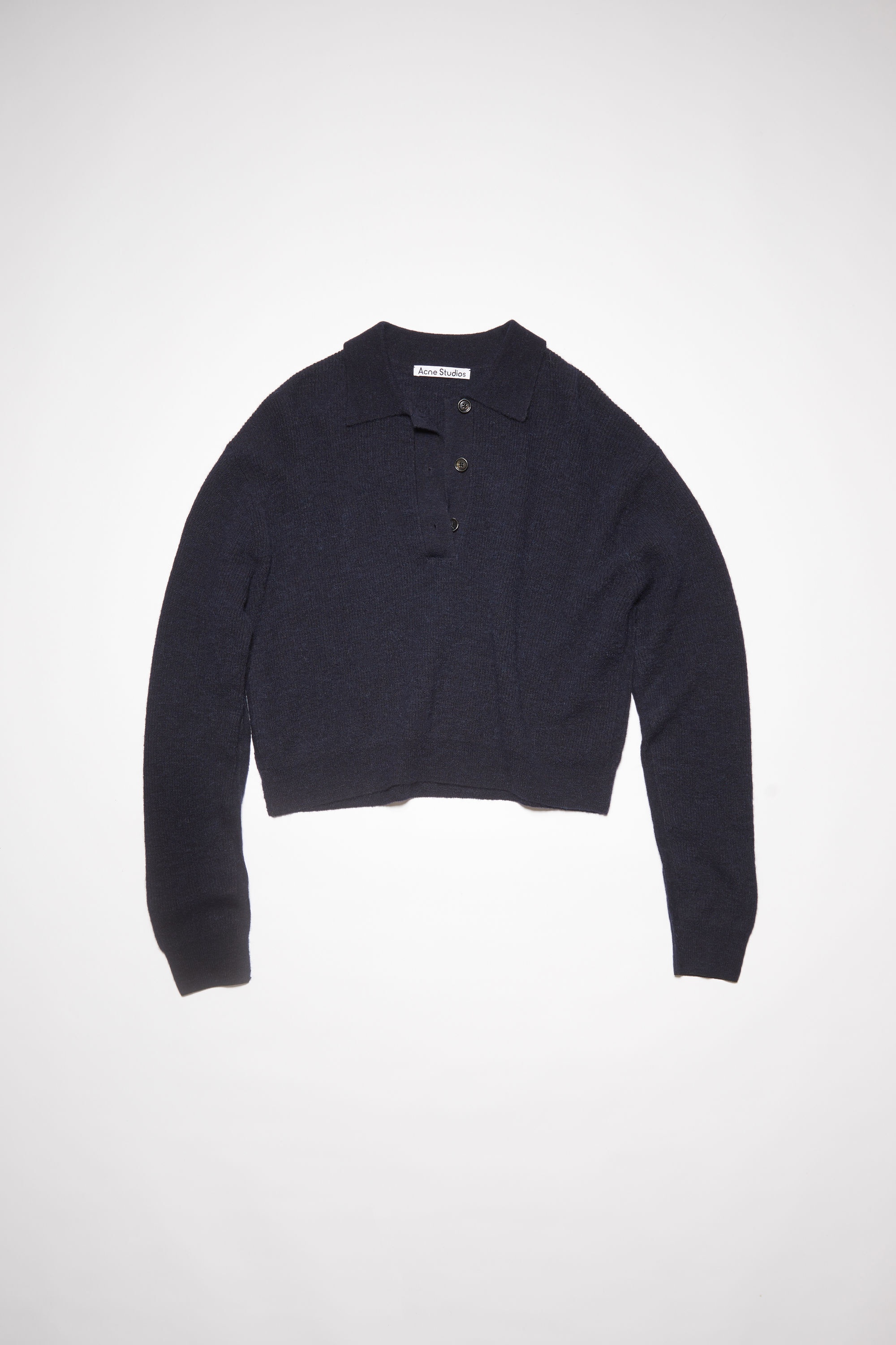 Polo knit sweater - Dark navy - 6