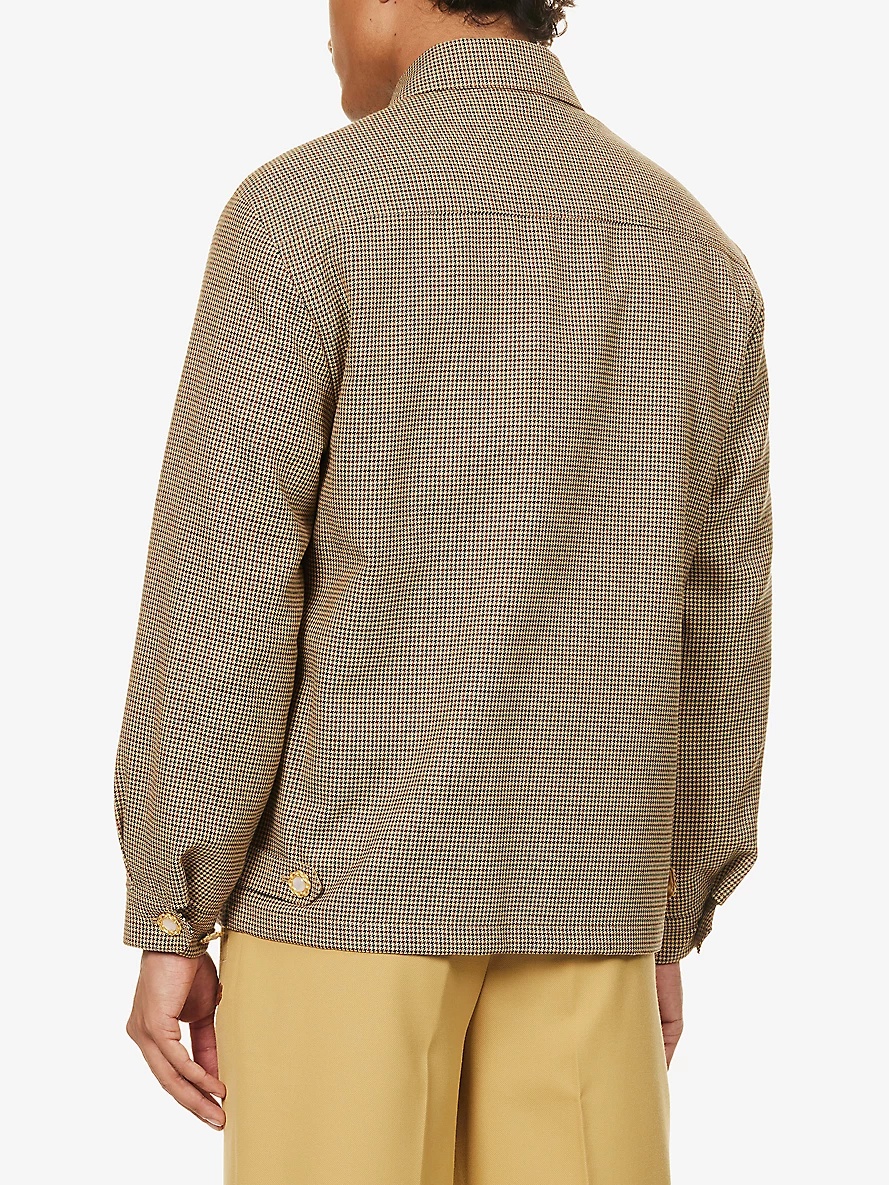 le FLEUR* x Lacoste Harrington check-print regular-fit woven jacket - 4
