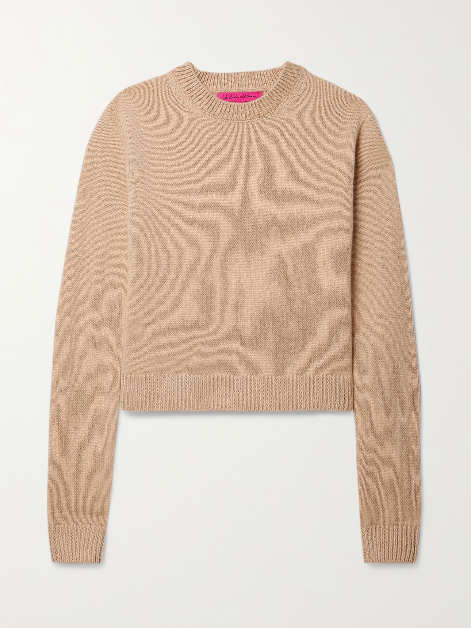 Cropped cashmere sweater Brown - 1