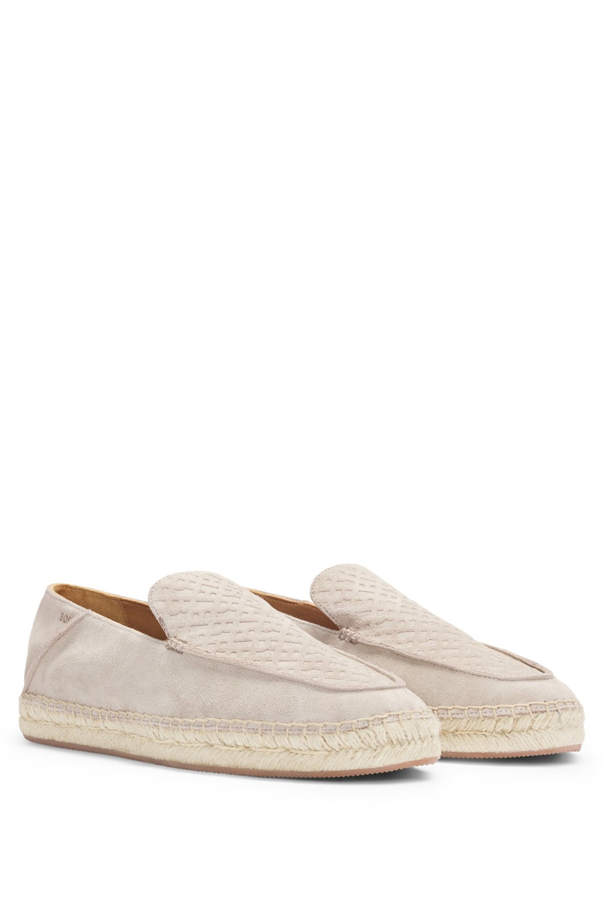 SUEDE ESPADRILLES WITH MONOGRAMMED VAMP - 2