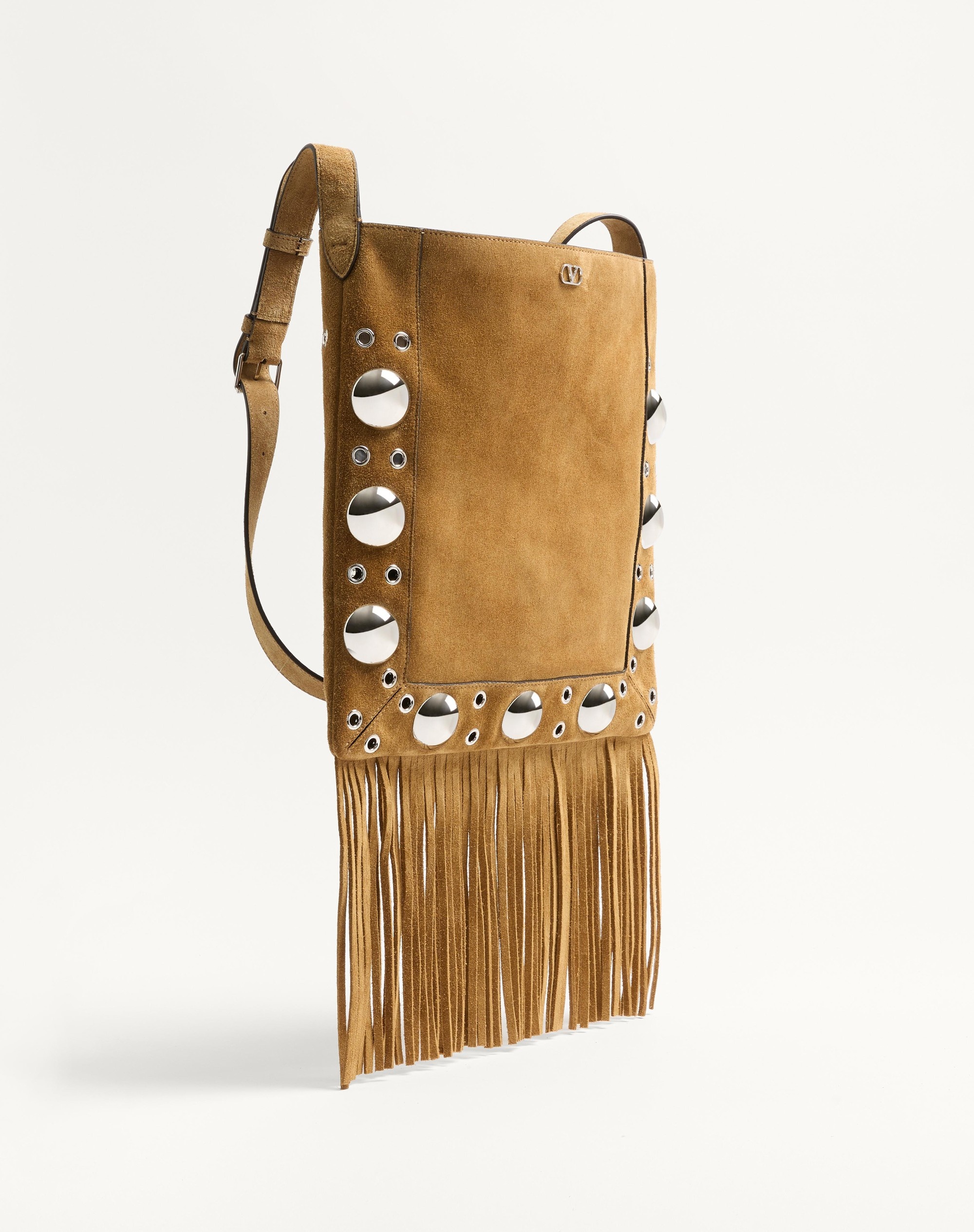 VALENTINO GARAVANI NELLCÔTE SUEDE SHOULDER BAG WITH FRINGES - 2
