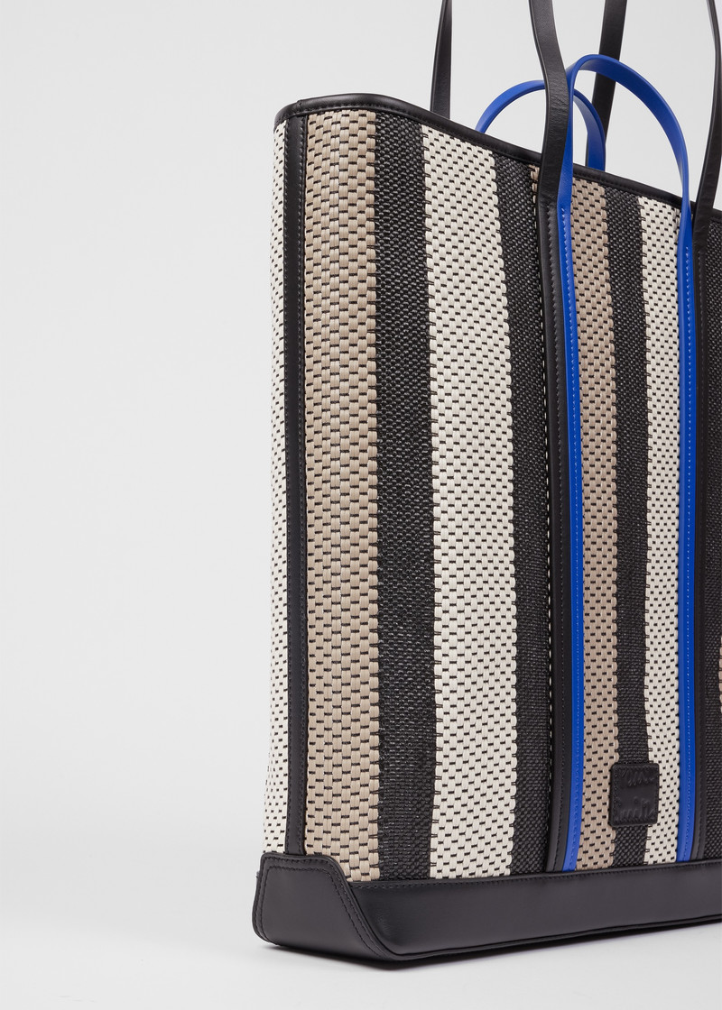 Women's Woven Stripe Tote Bag 7