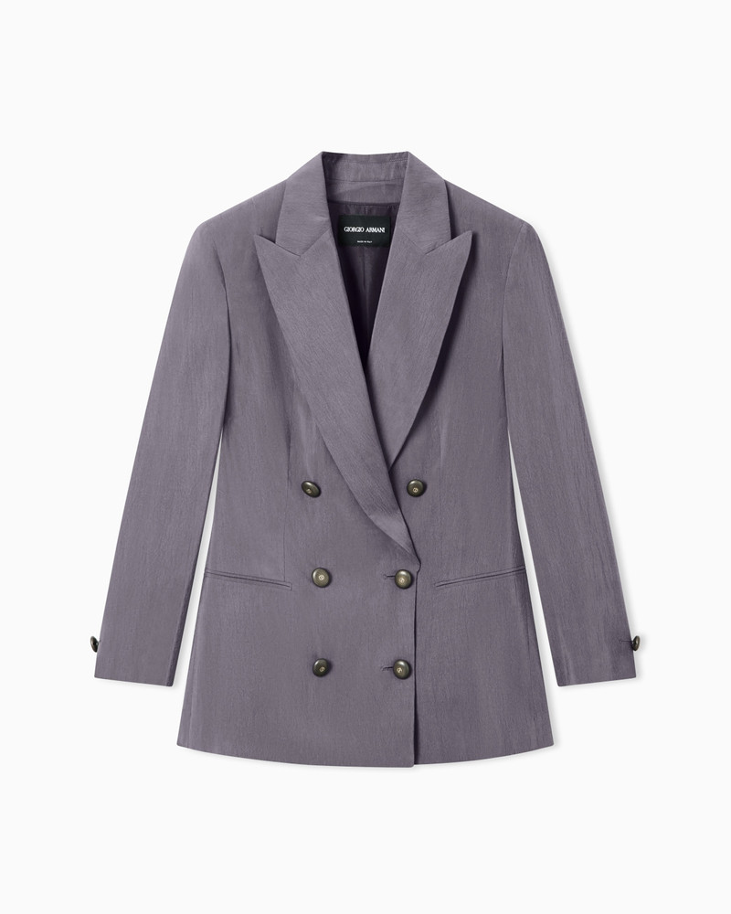 WASHED SILK DOUBLE-BREASTED JACKET 1