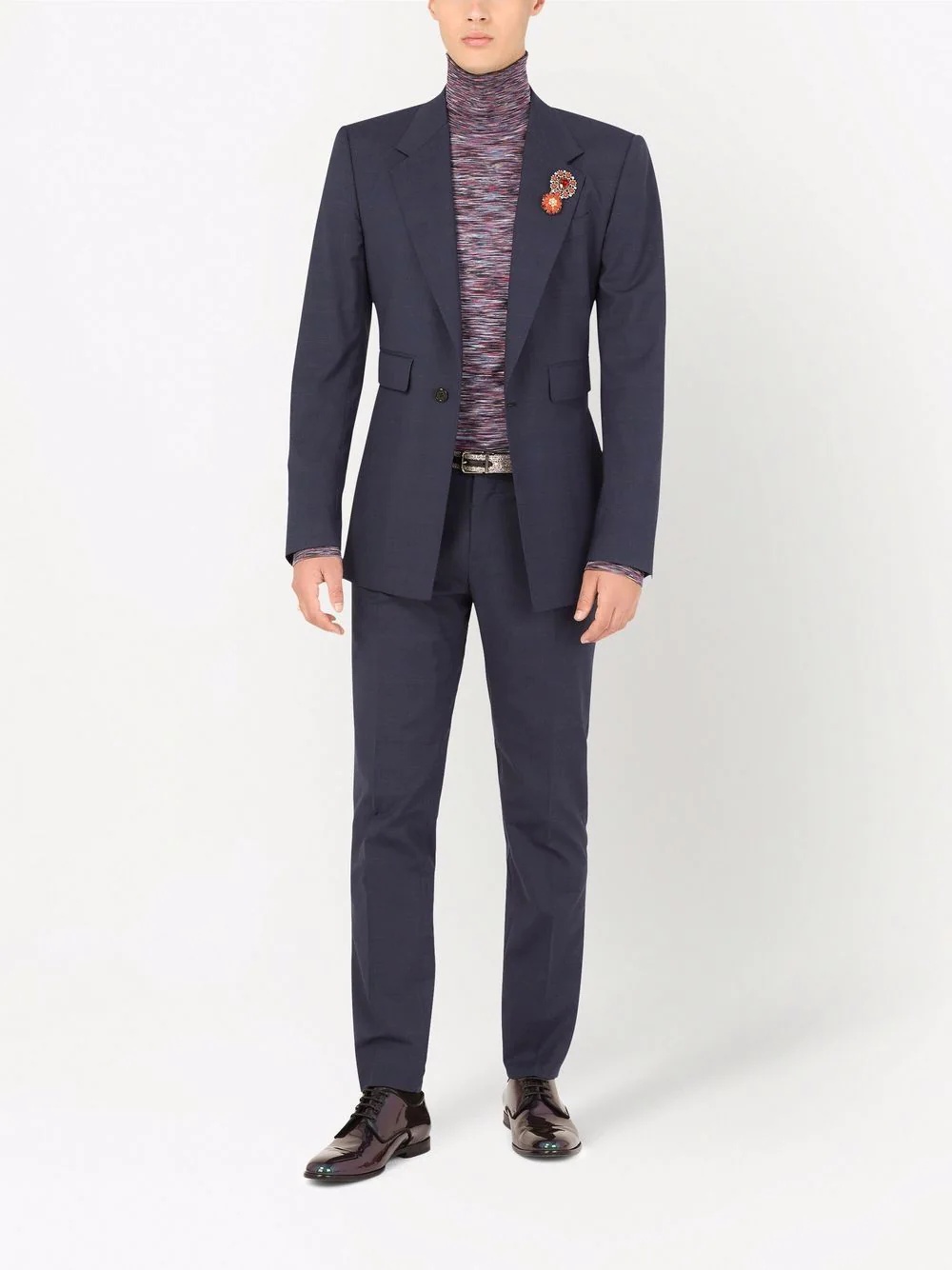 stretch glen plaid wool Sicilia-fit suit - 2