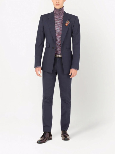Dolce & Gabbana stretch glen plaid wool Sicilia-fit suit outlook