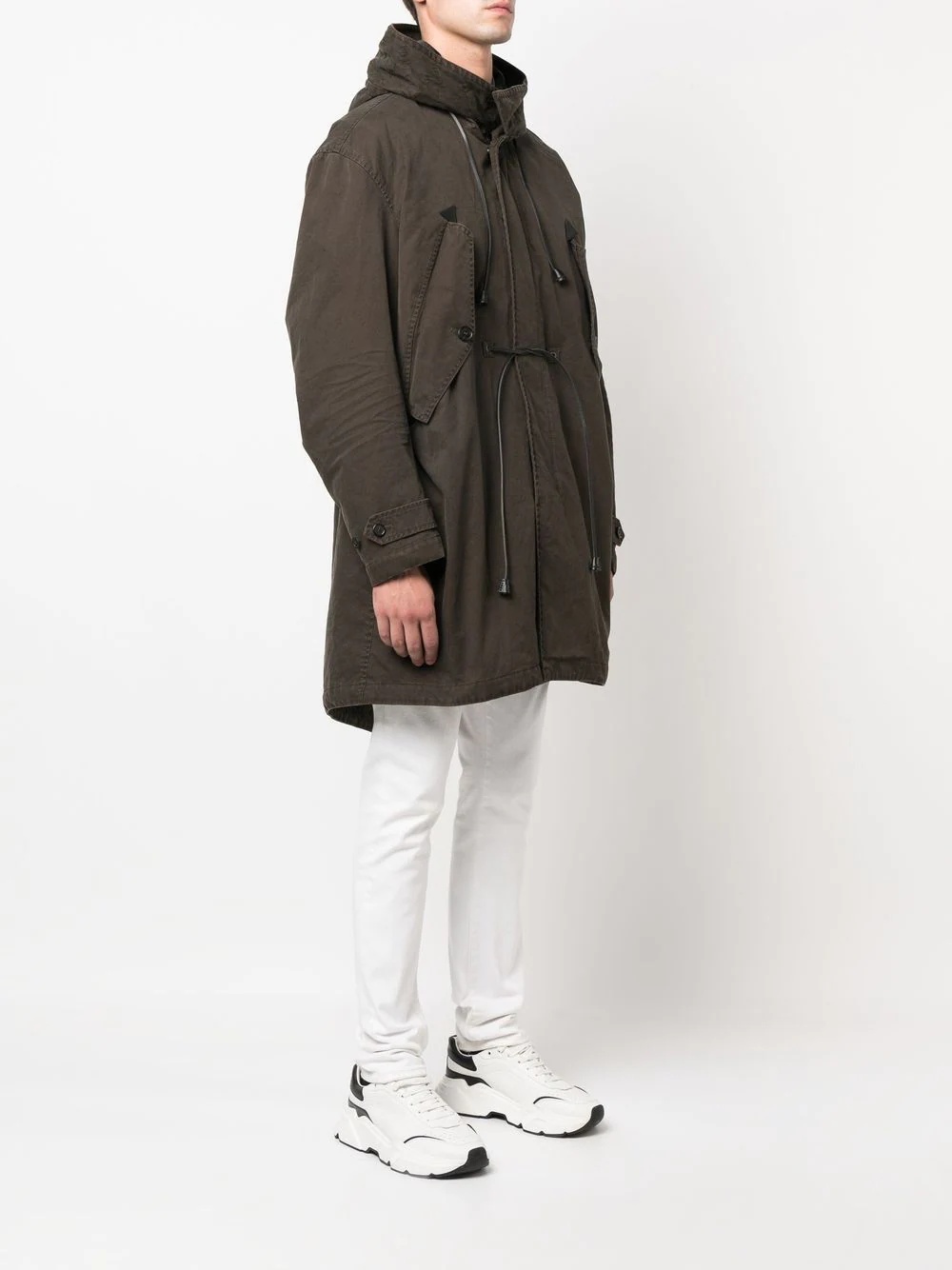 hooded parka coat - 3