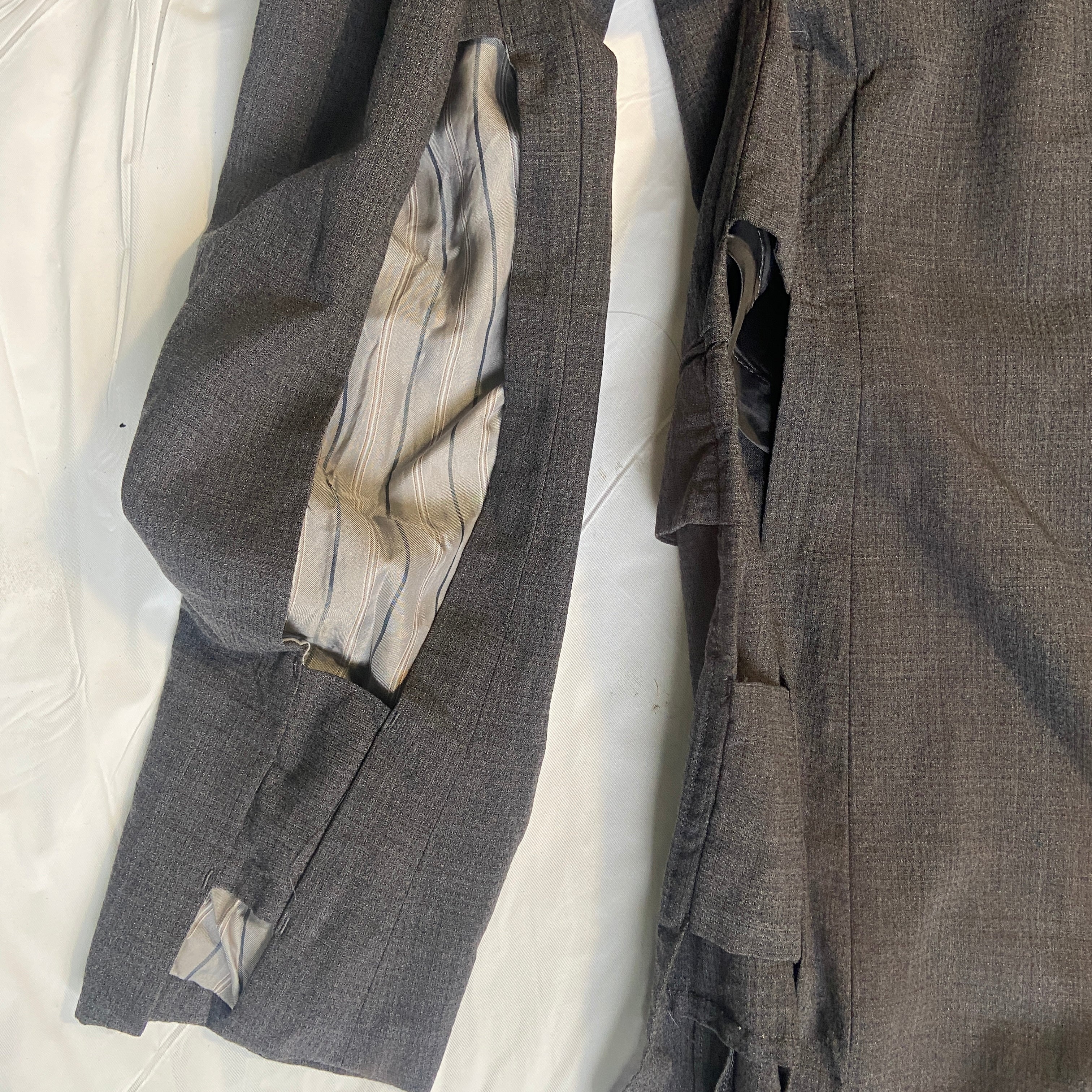 Comme des garçons Homme plus cut-out wool long coat S - 18