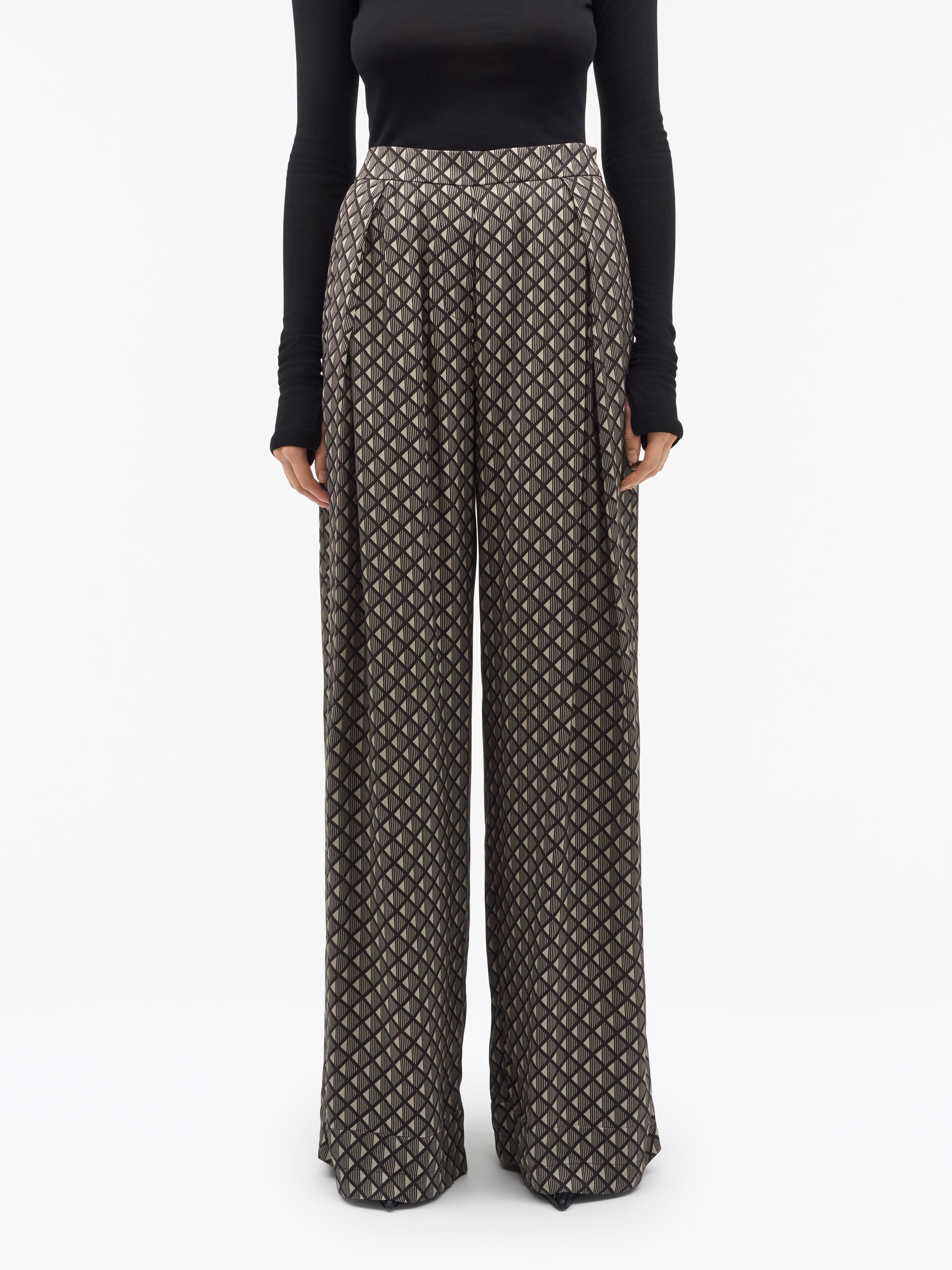 Cora Printed Draped Trousers - 3