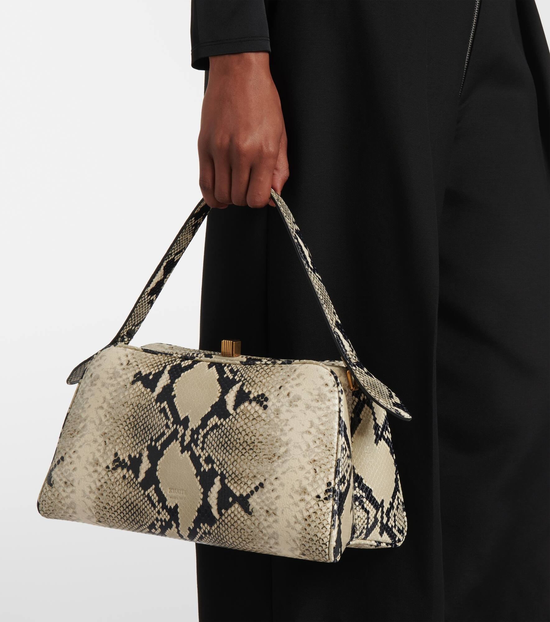 Cate snake-effect leather shoulder bag - 7