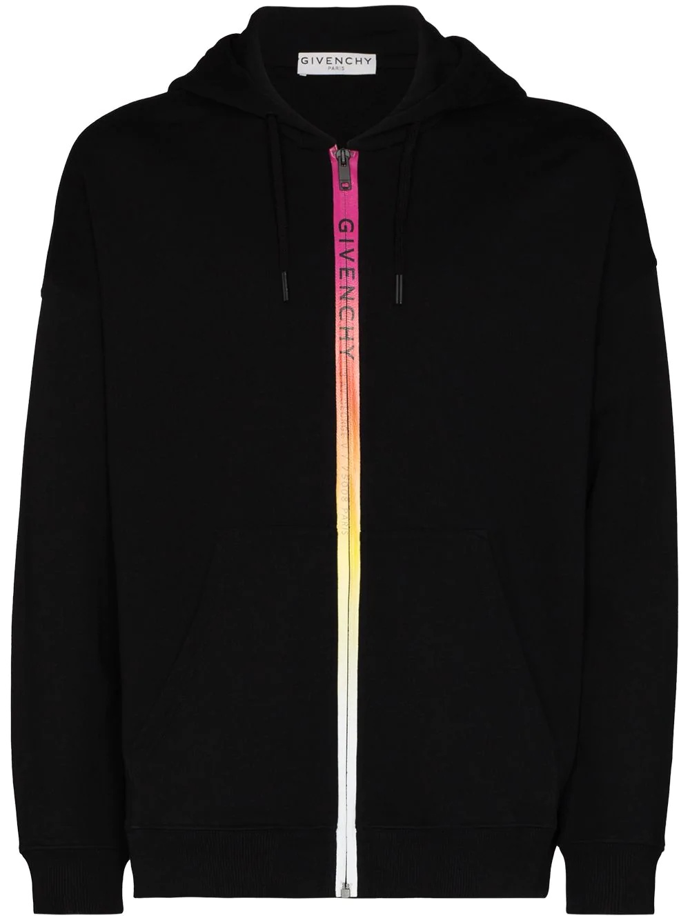 logo trim hoodie - 1