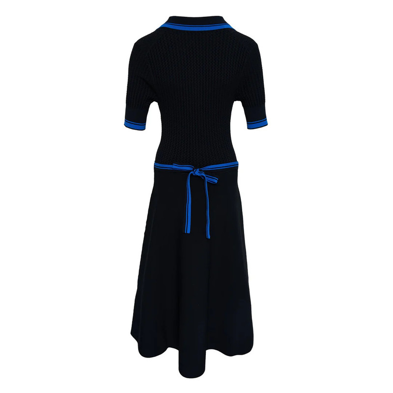 3.1 Phillip Lim Textured Rib Polo Midi Dress outlook