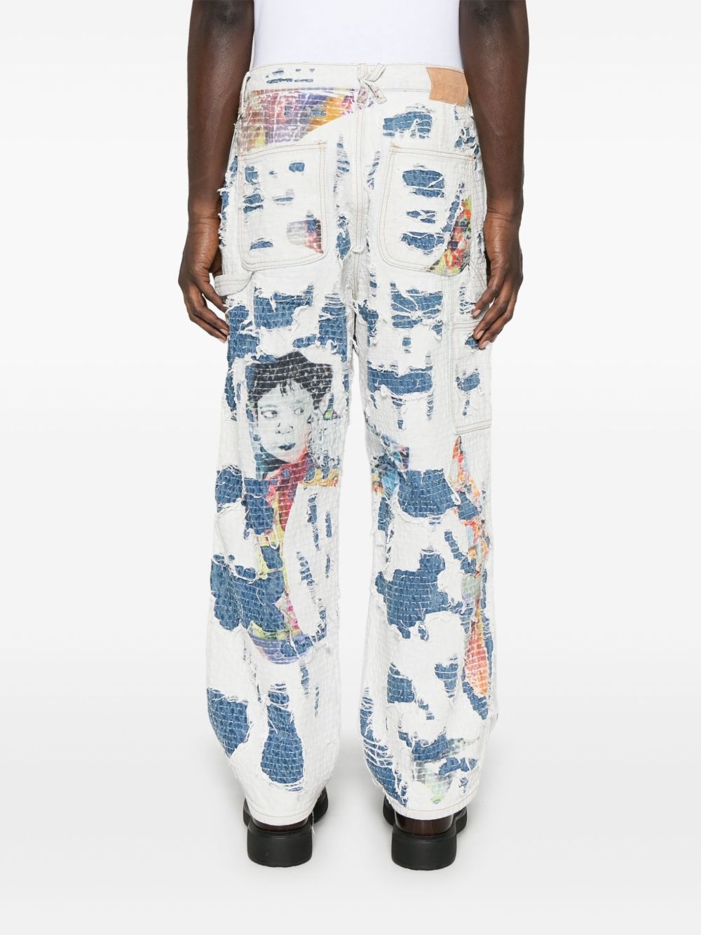 distressed trousers - 4