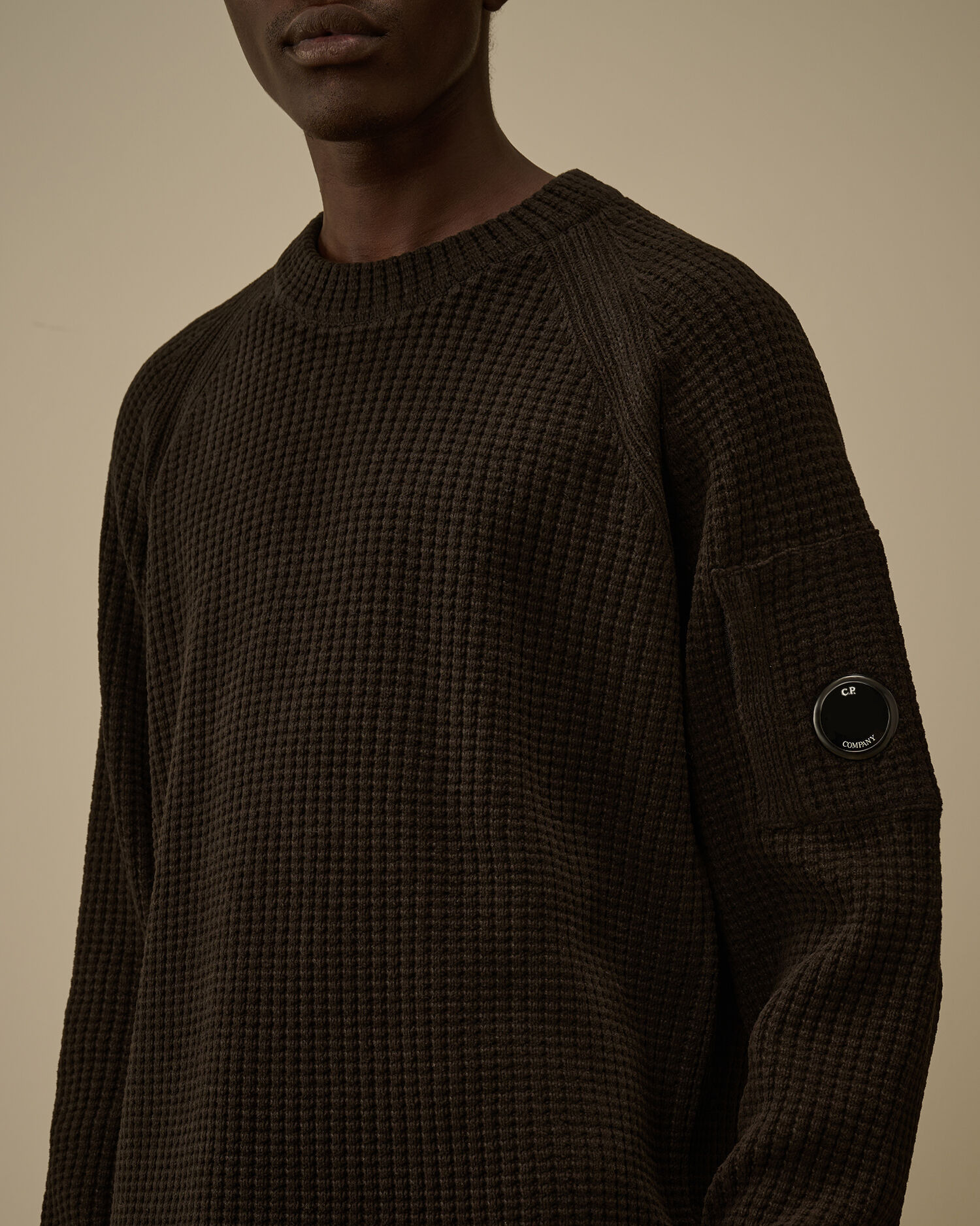 Cotton Chenille Crewneck Lens Sweater - 5