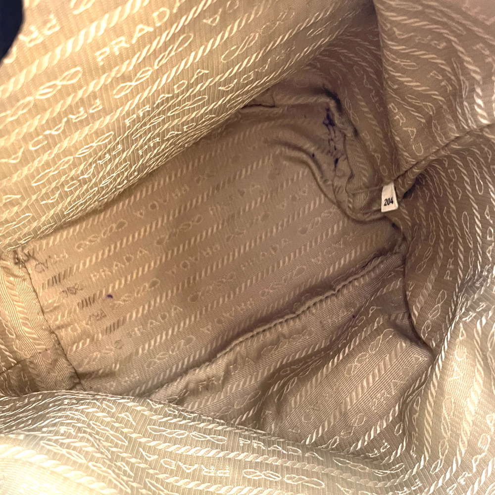 Prada Beige Fabric Heritage Bucket Two-Way Bag - 17
