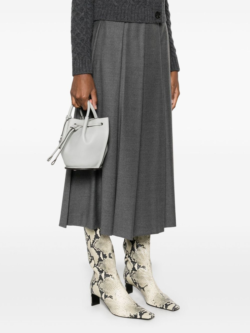 Tod's mini logo-charm bucket bag outlook