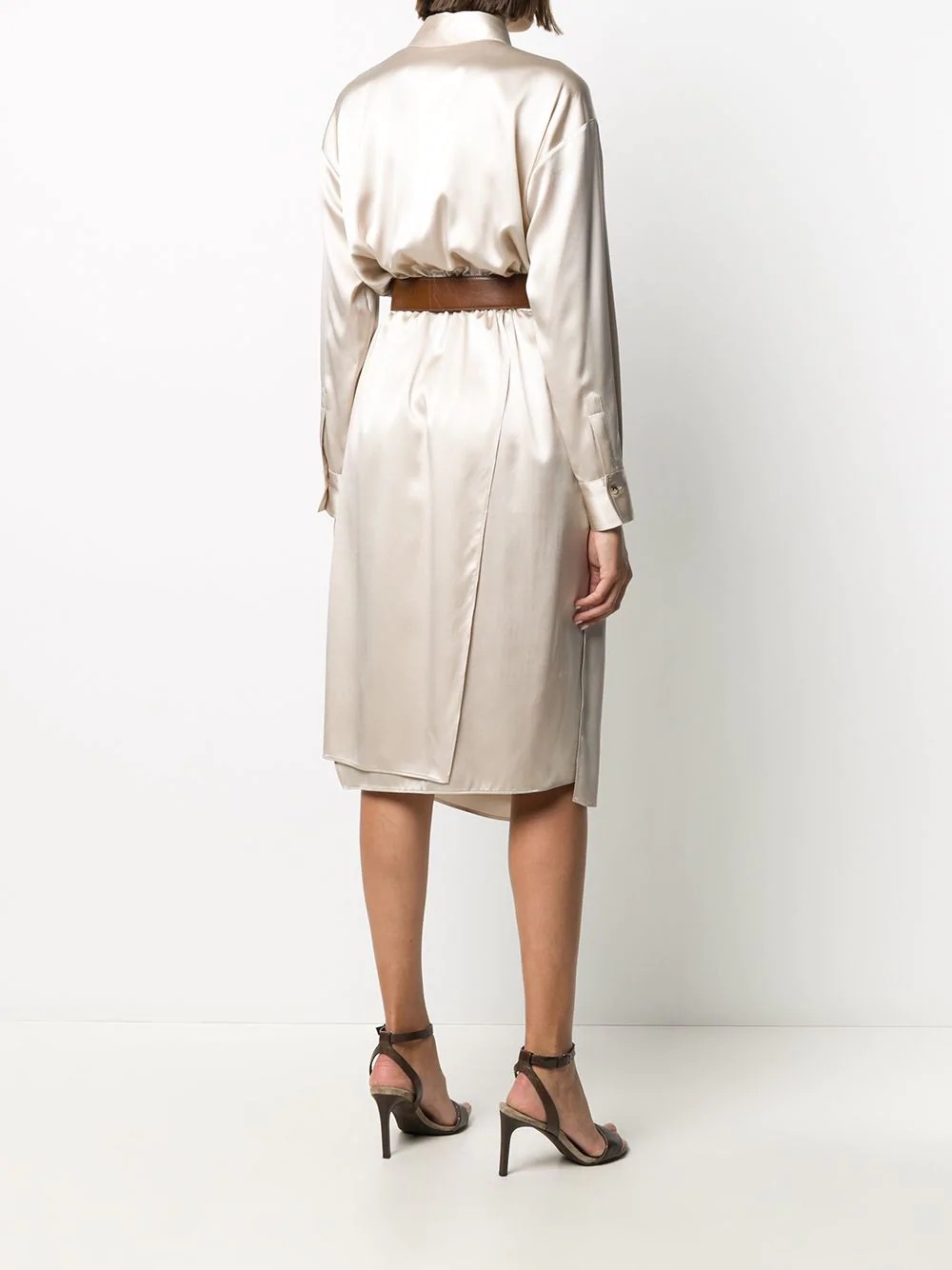 belted shirt dress - 4